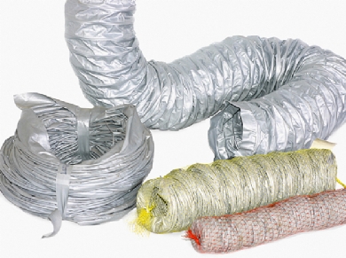 Click to enlarge - Lightweight ducting hose used mainly as a flexible connection between grilles, diffusers, fans etc.

Very flexible and lightweight.